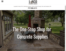 Tablet Screenshot of lancosupply.com